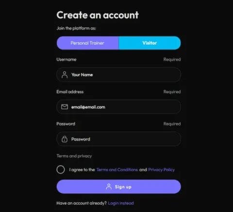 1 create an account